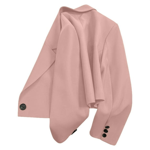 Shirts For Women Casual Solid Color Suit Jacket Lapel Keep Warm And Slim Loose Long Sleeve Fashion Cardigan Coat Womens Tops