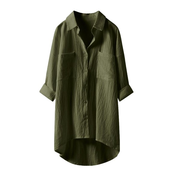 Shirts For Women Down Long Blouses Casual Shirts Tops Sleeve Blouse Womens Tops