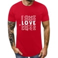 thumbnail image 1 of Shirts For Women Matching Shirts For Couples Mens Blouse Valentine's Day Short Sleeve Love Print T Shirts Tops Gifts For Couples Short Sleeve Tops For Women, 1 of 4