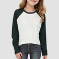 thumbnail image 1 of Shirts Girls Shirts For Girls 7-8 Girls Cotton Long Sleeve Shirts Fall Crewneck Tee Tops Casual Cute Blouse, 1 of 6