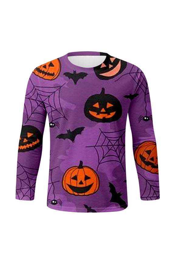 Shirts for Men Men's Cartoon Printed Crew Neck Long Sleeve T Shirt Top Turtleneck Tee for Men Big Shirt Medium Shirts Big And Tall Mens Tall Pocket T Plain Bulk Gray L