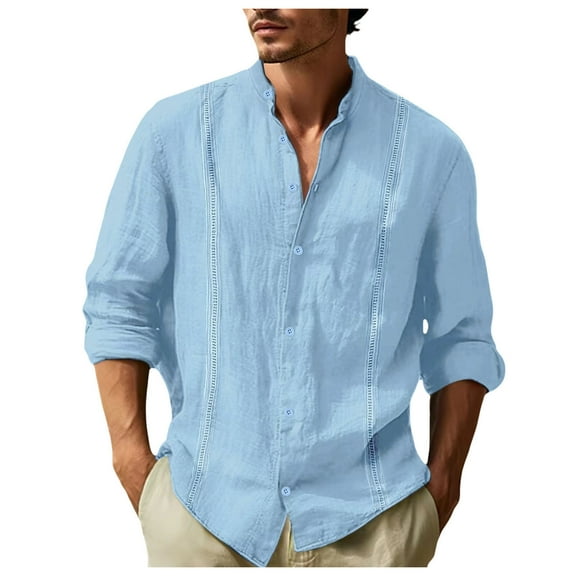Shirts for Men Men’s Long Sleeve Shirts Fashion Shirts Tops Mens Casual Button Down Shirt Dress Shirts for Men Slim Fit Mens Dress Shirts Business Dress Shirts for Men