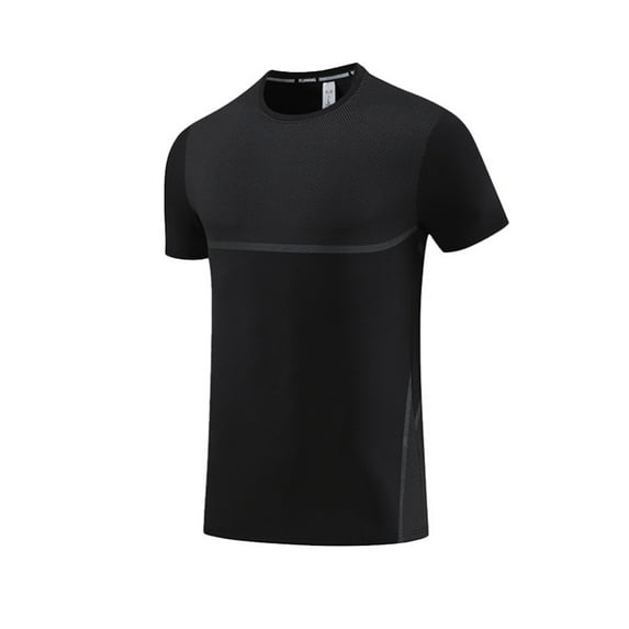 Shirts Men Summer Solid Color Short Sleeved Outdoor Running Sports Ice Breathable Short Sleeved Everyday Shirts for Men