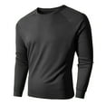 thumbnail image 1 of Shirts for Men Sweatshirts Men's Drying Loose Fitting Sports Fashion Long Sleeved Round Neck Top/shirt Plus Size Comfortable Undershirt Casual Indoor Wear, 1 of 7