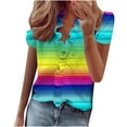 thumbnail image 1 of Shirts for Women Trendy 2025 Summer Clothes for Short Women 2025 Vacation Summer Tops for Women 2025 Trendy Sexy Casual Short Sleeve Button Up Shirts for Women Cropped, 1 of 5
