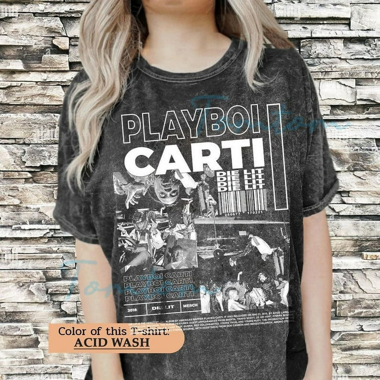 Shirts in comfortable colors are best Playboi Carti Wash Oversized Shirt Playboi Carti Shirt Playboi Carti Classic Vintage Bootleg Oversized Shirt Playboi Carti Tee Walmart