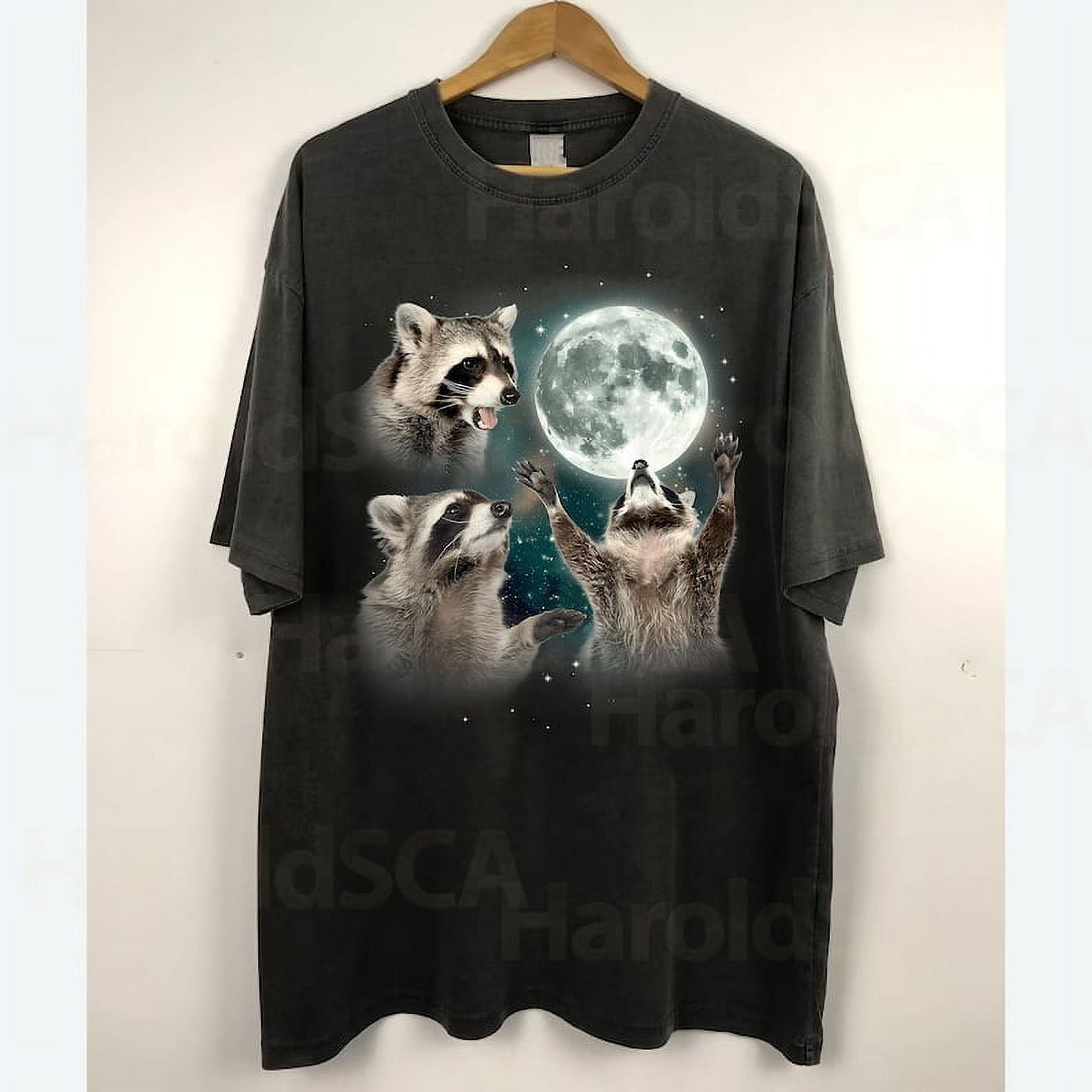 Shirts in comfortable colors are best, Racoons howling at the Moon T