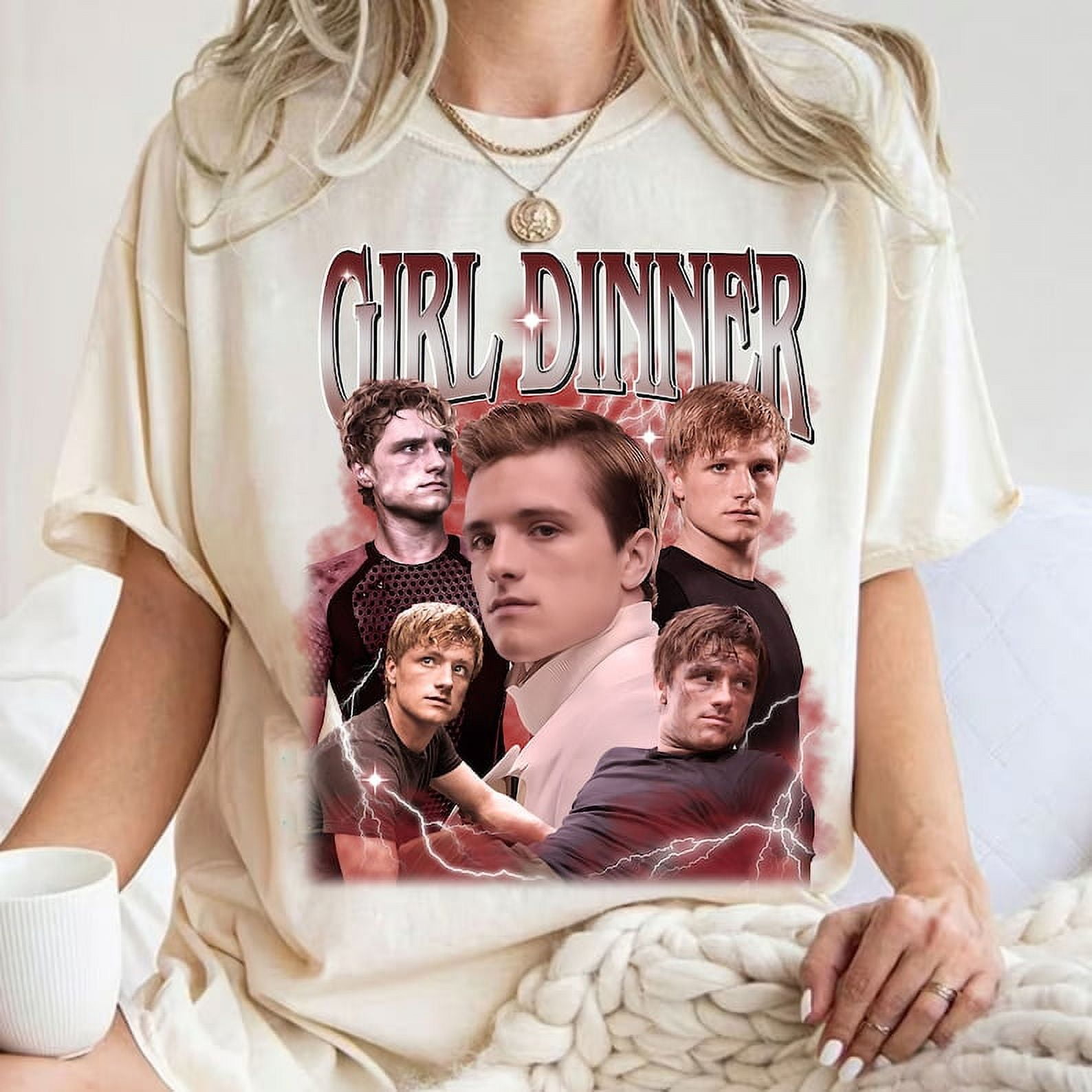 Shirts in comfortable colors are best Vintage 90s Graphic Style Josh Hutcherson T Shirt Josh Hutcherson Girl Dinner Sweatshirt Retro Josh Hutcherson T Shirt Movie Bootleg Gift Walmart