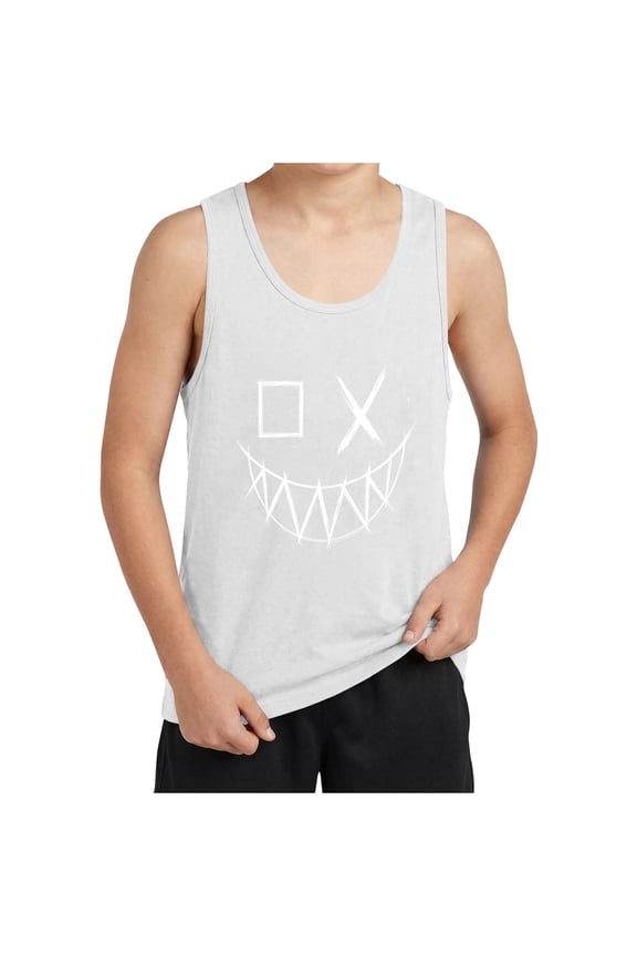 Shirts for Boys Fashion Printed Crewneck Sleeveless Pullover Tank Tops Summer Boys Clothes Size 3-15