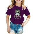 thumbnail image 1 of Shirts for Girls 5T Toddler Boys Girls Prints Short Sleeve Cat Prints T Shirt Tops Clothes Z3-, 5-6 Years, 1 of 4