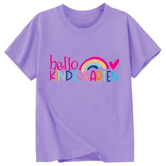 Shirts for Girls Boys Kids Toddler First Day of School Shirts Preschool T-Shirt Back to School Outfits Tops