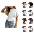 thumbnail image 1 of Shirts for Girls Graphic Tee Short Sleeve Crew Neck Summer Y2K Streetwear Going Out Tops (3-14Y), 1 of 4
