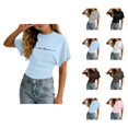 thumbnail image 1 of Shirts for Girls Graphic Tee Short Sleeve Crew Neck Summer Y2K Streetwear Going Out Tops (3-14Y), 1 of 4