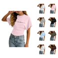 thumbnail image 1 of Shirts for Girls Short Sleeve Crew Neck Graphic Tee Summer Streetwear Y2k Going out Tops (3-14y), 1 of 5