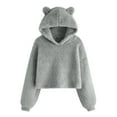 thumbnail image 1 of Shirts for Girls Size 8 Girls Boys Hoodies Casual Long Sleeve Solid Sweatshirt Oversized Loose Pullover Tops with Pocket Fall Winter Clothes, 1 of 5