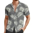 thumbnail image 1 of Shirts for Men Beach Trendy Comfortable Loose Casual Collar Button Open Short Sleeve Shirt Top M, 1 of 4