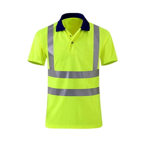 Shirts for Men High Visibility Sweat Pullover Hi Vis Hoodie Pullover Sweat Reflective Short Sleeve Sweat Button Down Shirt Sizes XXL