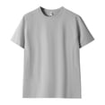 thumbnail image 1 of Shirts for Men, Mens Quick Dry T Shirts Lightweight Short Sleeve Crewneck Tee Shirt Loose Comfy Summer Casual Workout Basic Tops Gray XL, 1 of 5