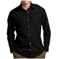 thumbnail image 1 of Cloaraye Shirts for Men Quickly Dry Long Sleeve Shirts Summer Sun Protection Button Down Shirts for Travel Camping Hiking, 1 of 7
