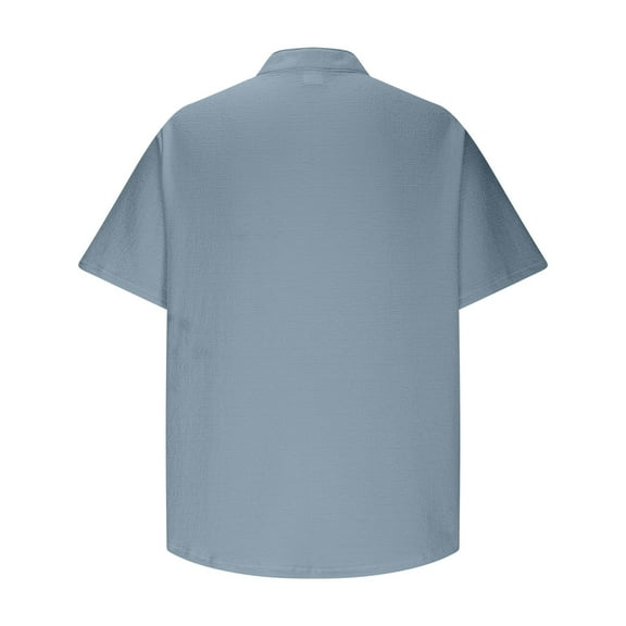 Shirts for Men Summer And Linen Striped Casual And Fashionable Loose Shirt Summer Holiday Shirts for Men