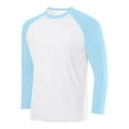 thumbnail image 1 of Shirts for Men Sweatshirts Men's Breathable Solid Color Sport Raglan Long Sleeves Round Neck Shirt Casual Daily Wear Essentials Casual Top Wear, 1 of 2