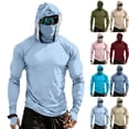 thumbnail image 1 of Shirts for Men UPF 50 Long Sleeve Men Outdoor Rash Guard Beach Cooling Lightweight Summer Solid Athletic, XL, 1 of 10