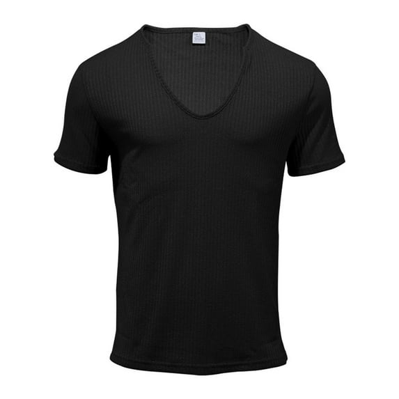 Shirts for Men, Xunlbb Men's Vintage Strip Short Sleeve T-shirt U-neck Pullover Round Neck Casual on
