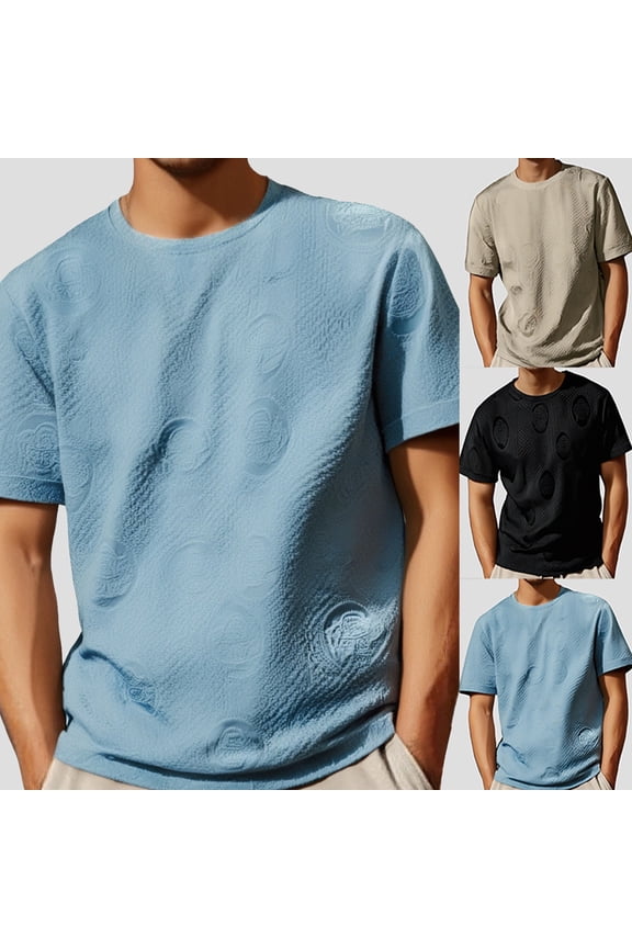 Shirts for Men short Sleeve Pack Round Neck Classic Jersey Tee Hipster Hip Hop Undershirt Cotton Tops Summer Trendy Plain Short Sleeve (Black,XXXL)