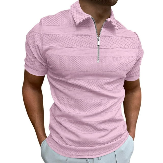 Shirts for Tall Men Men's Four Seasons Leisure Fashion Stripe Contrast ...