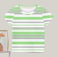 thumbnail image 1 of Shirts for Teens Girls Aesthetic Crewneck Shirt for Girls Boys Short Sleeve Shirts Size 14-16 Striped Top Girls Blouse Size 8 items ordered by me, 1 of 3