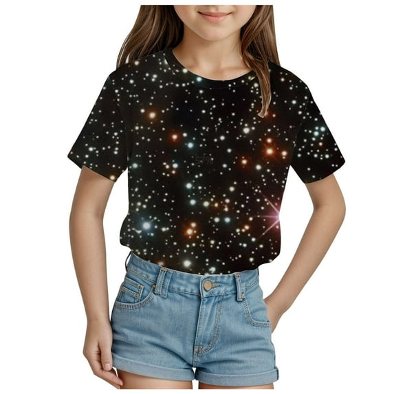 Shirts for Teens Y2K 3D Graphic T Shirts for Boys Girls Kids, Casual Crewneck Short Sleeve Tops Tees for Teens 3-16 Years