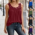thumbnail image 1 of Shirts for Women Classic Solid Color Casual Crew Neck T Shirt Soft Everyday Basic Tee Relaxed Top, 1 of 5