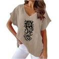 thumbnail image 1 of Shirts for Women Dressy Casual Plus Summer Graphic Tees for Women 2025 Women Short Sleeve Tops Casual My Orders Past Orders, 1 of 6