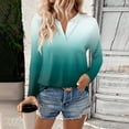 thumbnail image 1 of Shirts for Women Dressy Casual Womens Long Sleeve V Neck Shirts Basic Tee Casual Top Fall Trendy Tunic Outfits Fitted T Shirts, 1 of 5
