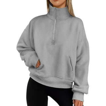 Shirts for Women Dressy Casual Womens Oversized Long Sleeve Sweatshirt Casual Loose Button Down V Neck Pullover Tunic Tops