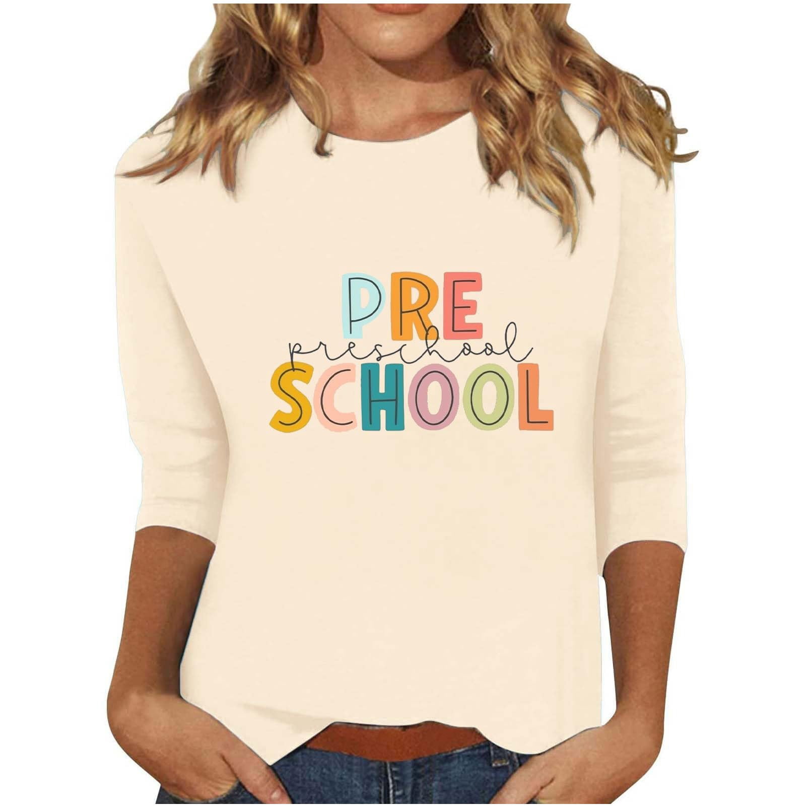 Women's Inspirational Letter Print T-Shirt – 'Do More Of What Makes You Happy' Casual Summer Tee