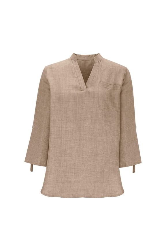 Shirts for Women Trendy Clothes for Women Casual Loose Fit Solid Color Blouse Shirt Comfortable Wear Stylish Elegant Basic Wardrobe