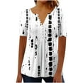 thumbnail image 1 of Shirts for Women Trendy Petite Womens Tops Trendy Going out Lightweight Summer Tops for Women Women Short Sleeve Shirts Clearance Sale, 1 of 4