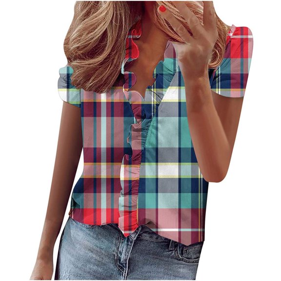 Shirts for Women Trendy Y2K My Orders Placed By Me Womens Summer Tops Casual Stylish Solid Color Tshirts
