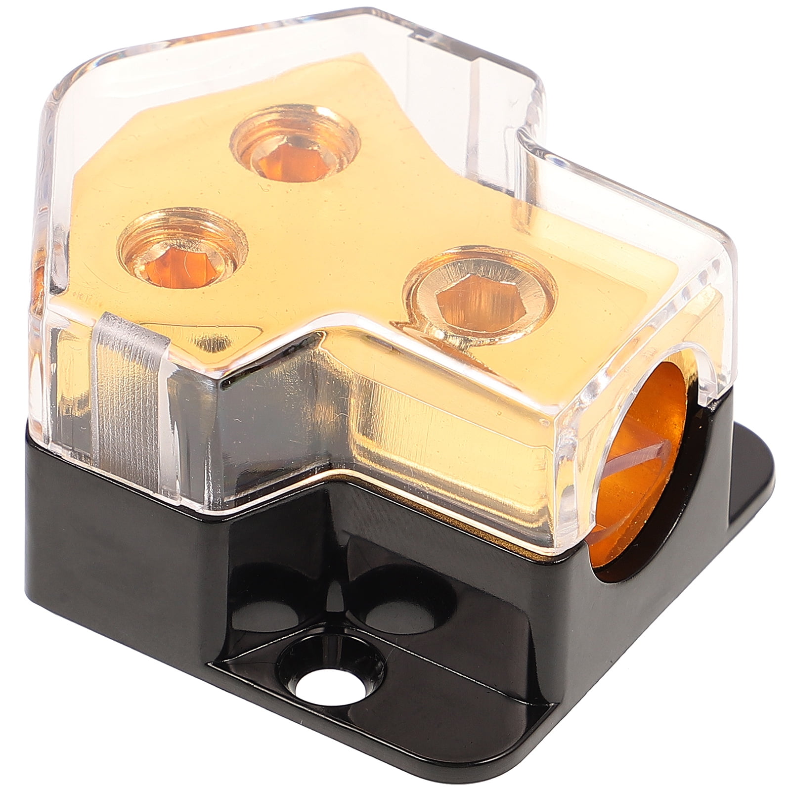 Shis Car Audio Distribution Block 2 Way 1x 0 Gauge in / 2x 4 Gauge Out