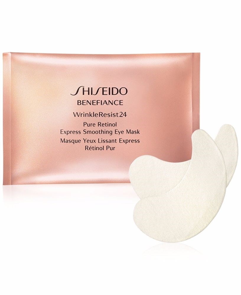 Shiseido Benefiance WrinkleResist24 Pure Retinol Express Smoothing Eye Face Mask, 12 Ct - image 1 of 3