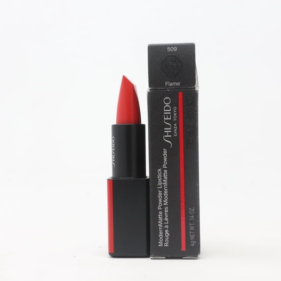 Shiseido Modern Matte Powder Lipstick 509 Flame 0.14oz/4g New With Box