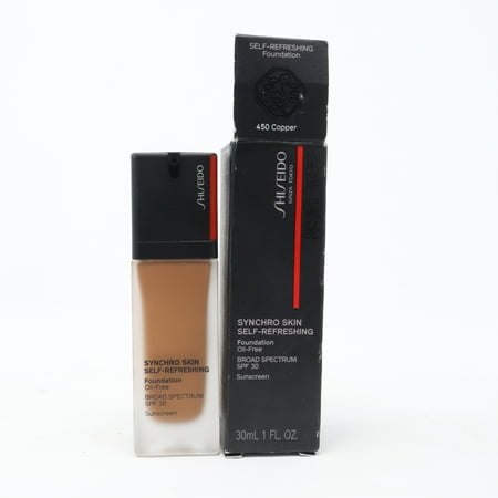 Shiseido SHSYSKFO23-Q 1.0 oz Synchro Skin Self -Refreshing Foundation, 450 Copper