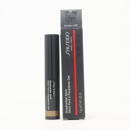 Shiseido Shadowgel Stick 02 Golden Gilt 0.05oz/1.5g New With Box