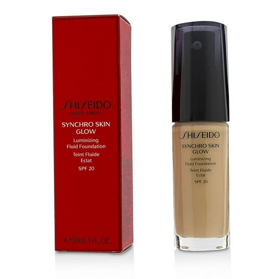 Shiseido Synchro Skin Glow Luminizing Fluid Foundation SPF 20 - # 02 Rose 1 oz Foundation