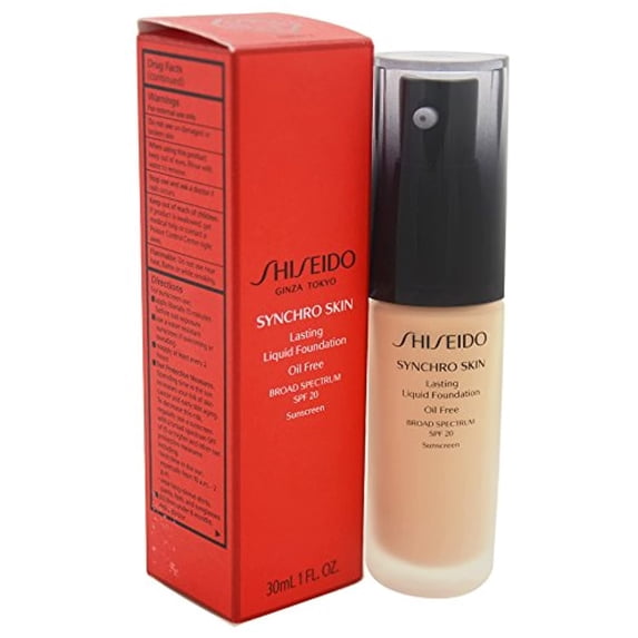 Shiseido Synchro Skin Lasting Liquid Foundation Spf 20 1oz Golden 3 New With Box