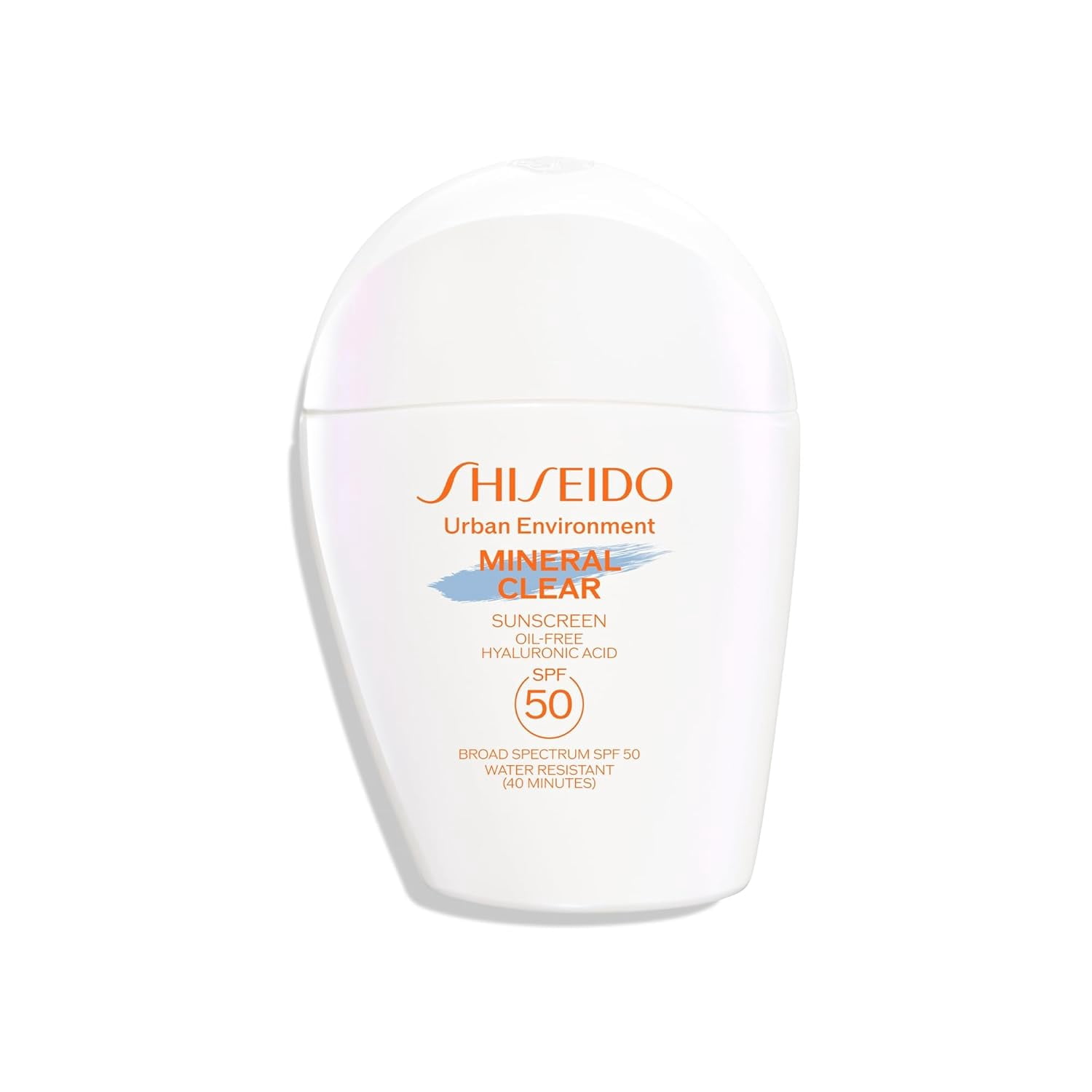 Shiseido Urban Environment Mineral Clear Sunscreen SPF 50, 100% Mineral Actives Sunscreen for Face, 30mL 1 fl. oz