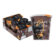 Shitake Chicken Ramen Cup by Chef Ramsay (6 PACK) CHEF WOO High Protein Noodles | 20g of Animal-free, Bioavailable Protein | Made in U.S. |