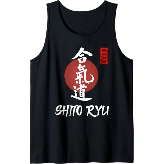 Shito Ryu Karate Japanese Calligraphy - Martial Arts Group Tank Top Size S-3XL
