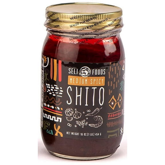 Shito Sauce Medium Spicy | Seafood condiment | Chili sauce 16 oz jar by Seli Foods